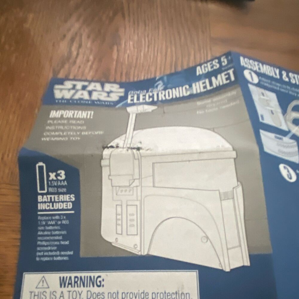 Star Wars- Hasbro Boba Fett Electronic Helmet Instructions Manual 2019